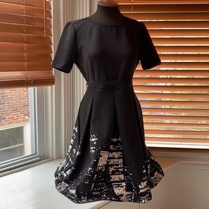 Black Dress with City Skyline